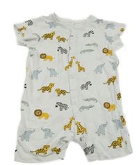 Bílý overal se zvířátky H&M