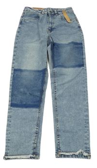 Nové - Světlemodro-tmavomodré rifle 