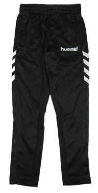 Černo-bílé sportovní tepláky Hummel