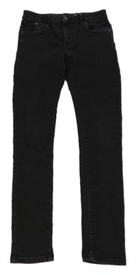 Tmavošedé elastické super skinny rifle C&A
