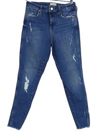 Dámské modré skinny rifle s prošoupáním F&F