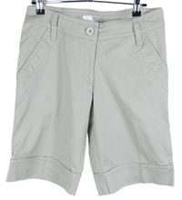 Dámské béžové plátěné kraťasy H&M
