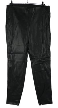 Dámské černé koženkové skinny kalhoty Dorothy Perkins