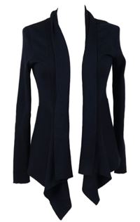 Dámský tmavomodrý žebrovaný svetrový cardigán 89&Madison 