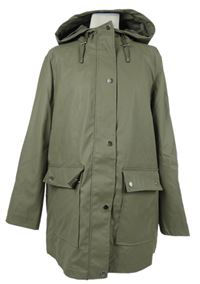 Dámská hnědá nepromokavá jarní parka s kapucí New Look 