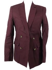 Pánské vínové slim fit sako Asos vel. 44