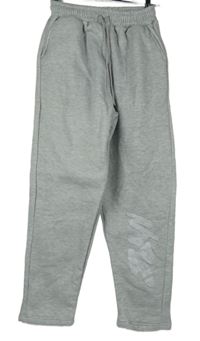 Dámské šedé tepláky s logem 