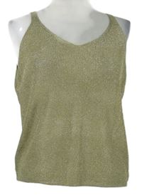 Dámský béžový třpytivý pletený top Primark