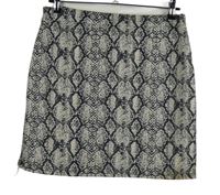 Dámská béžovo-černá vzorovaná sukně Boohoo 