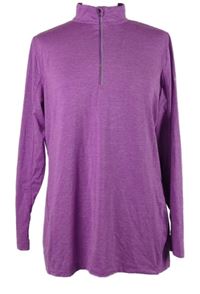 Dámská purpurová melírovaná sportovní mikina Souluxe 