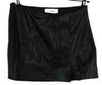 Dámská černá koženková minisukně Pull&Bear 