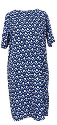Dámské modro-bílé vzorované šaty zn. Primark 