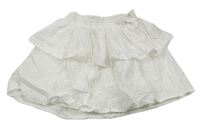 Bílá sukně s madeirou Matalan