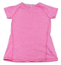 Neonově růžové melírované sportovní tričko H&M