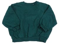 Tmavozelená oversize mikina s nášivkou George