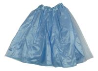 Kostým- světlemodrá saténovo/tylová sukně