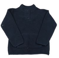 Tmavomodrá huňatá mikina Dunnes