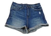 Modré riflové kraťasy Page one young