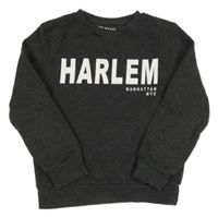 Tmavošedá mikina s nápisem Primark