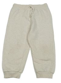 Smetanové melírované tepláky 