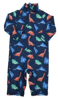 Tmavomodrý UV overal s dinosaury Primark