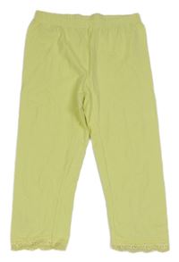 Světležluté capri legíny s krajkou Y.F.K.