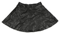 Černá koženková sukně H&M