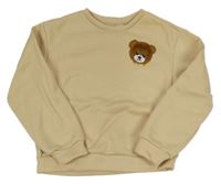 Béžová mikina s medvídkem SHEIN