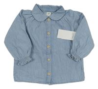 Nové - Světlemodrá riflová halenka H&M