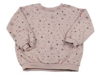 Světlerůžová mikina s hvězdami George