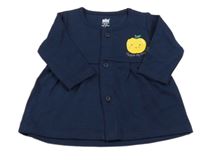 Tmavomodré šaty s jablkem 