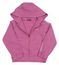 Růžová propínací mikina s kapucí Bekkin