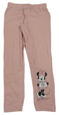 Světlerůžové legíny s Minnie Disney