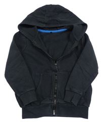 Černá propínací mikina s kapucí George