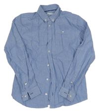 Světlemodrá melírovaná košile