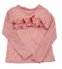 Růžové triko s volánky Kids 
