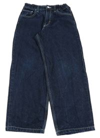 Tmavomodré baggy rifle H&M