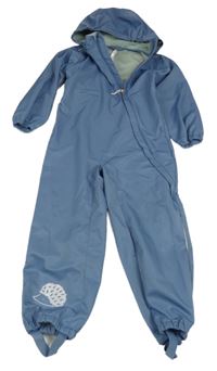 Modrošedá softshellová kombinéza s ježkem a kapucí Tchibo