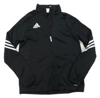 Černá sportovní propínací mikina Adidas