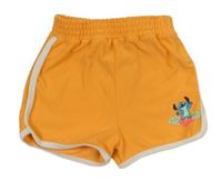 Oranžové teplákové kraťasy se Stitchem Disney + Primark