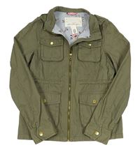 Khaki riflová podzimní bunda H&M