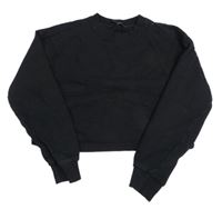 Černá crop mikina New Look