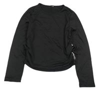 Černé crop triko 