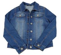 Modrá riflová crop bunda George