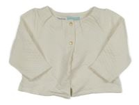 Bílá vzorovaná propínací mikina Obaibi