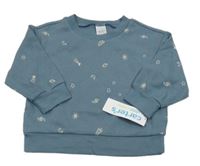 Nové - Modrošedé vzorované triko s vesmírem Carter's