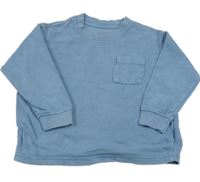 Modrá vzorovaná mikina s kapsou M&S