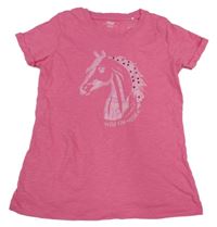 Růžové tričko s koníkem Yigga