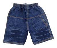 Modré riflové kraťasy 