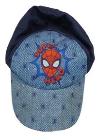 Tmavomodro-modrá kšiltovka se Spider-manem Marvel 